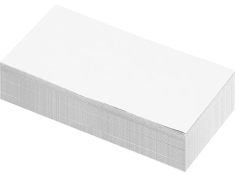 250 Blatt Moderationspapier Rechteck 10x20 weiß – Produktbild 1 von 1