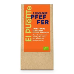 El Puente El Puente Bio-Pfeffer schwarz gemahlen | Fair Trade | Bio-zertifiziert | Vegan | Glutenfrei – Produktbild 1 von 1
