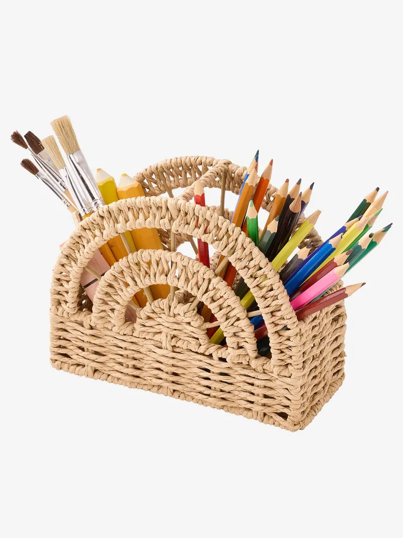 Vertbaudet Vertbaudet Stiftehalter REGENBOGEN aus Papierkordel Kinderzimmer, Beige, – Produktbild 2 von 4
