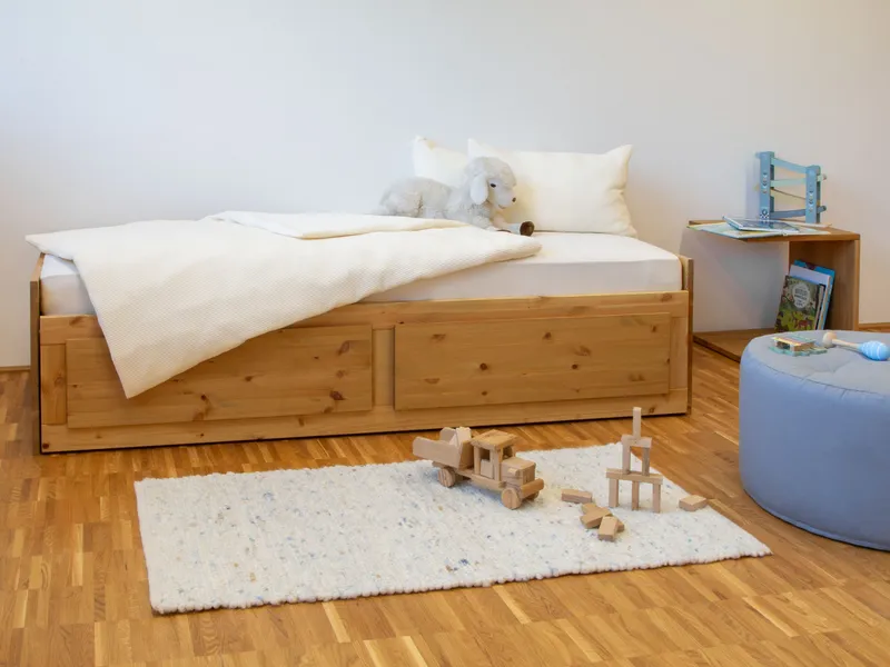 allnatura allnatura Kinder-Baumwoll-Bettwäsche "Cialda" | 80x80 cm – Produktbild 2 von 2