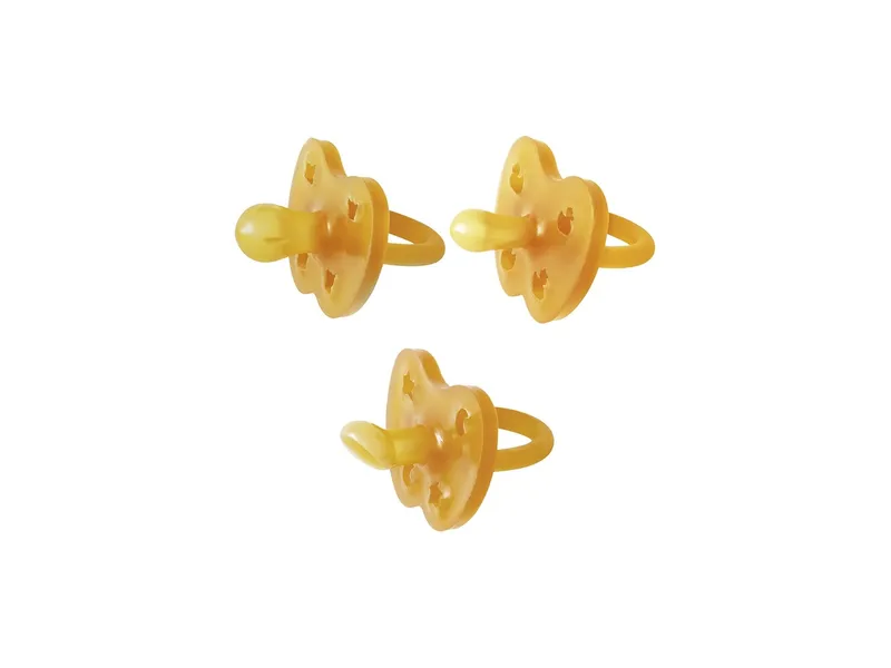 HEVEA HEVEA Probierset 3er-Pack Schnuller, classic kiefergerecht, rund, sym., ab 0 M. – Produktbild 2 von 2
