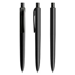 prodir prodir® Druckkugelschreiber DS8 PMM Push, blaue Mine, schwarz – Produktbild 1 von 1
