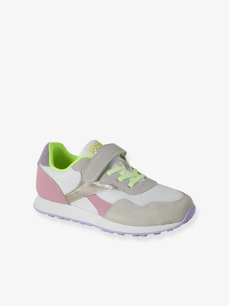 Vertbaudet Mädchen Sneakers mit Klettverschluss und Schnürung, Set rosa, – Produktbild 3 von 4