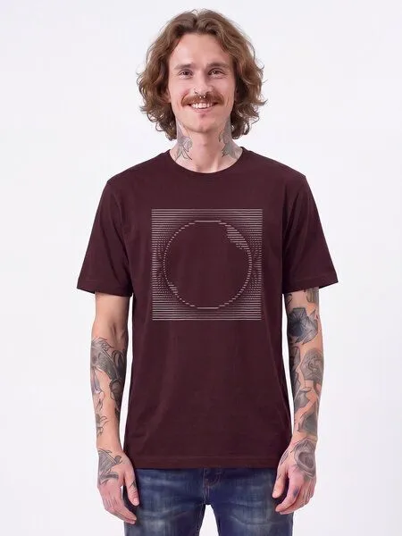 watapparel watapparel T-Shirt Unisex Sonnenfinsternis, Red brown, – Produktbild 2 von 2