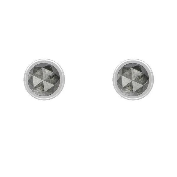 Eppi Eppi Goldene Ohrringe mit 0.52ct Salt'n'Pepper Diamanten Gledina, Weiss, – Produktbild 1 von 4
