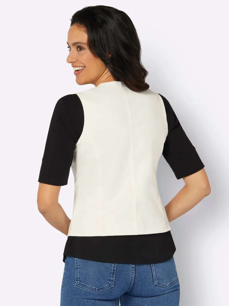 Witt Jeansweste ecru, Ecru, – Produktbild 2 von 2