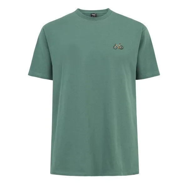 Iriedaily Iriedaily Peaceride Emb Tee, Jungle green (grün), – Produktbild 1 von 3