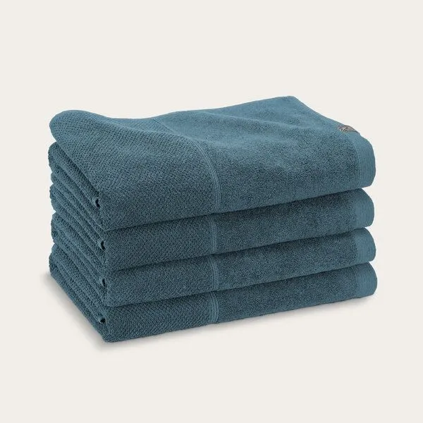 Kushel Towels Kushel Towels The Hand & Hair Set - Handtuchset aus Biobaumwolle und Holzfaser, Pacific petrol, – Produktbild 1 von 4