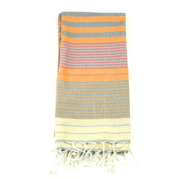 Karawan authentic Karawan authentic Fouta SUD (Peshtamal) aus Bio-Baumwolle, 100 x 200cm, India gold, – Produktbild 4 von 4