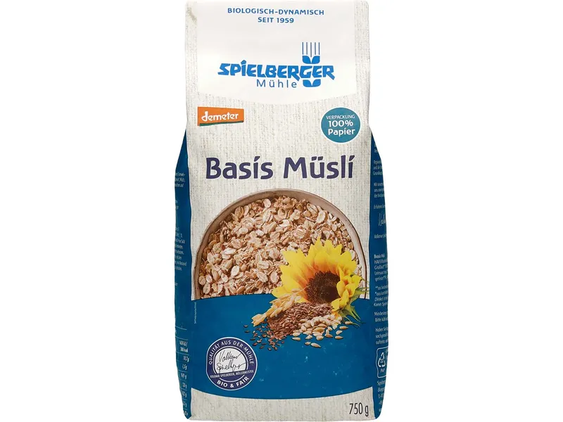 Spielberger Mühle Spielberger Mühle Bio-Basis-Müsli, 750 g – Produktbild 1 von 1