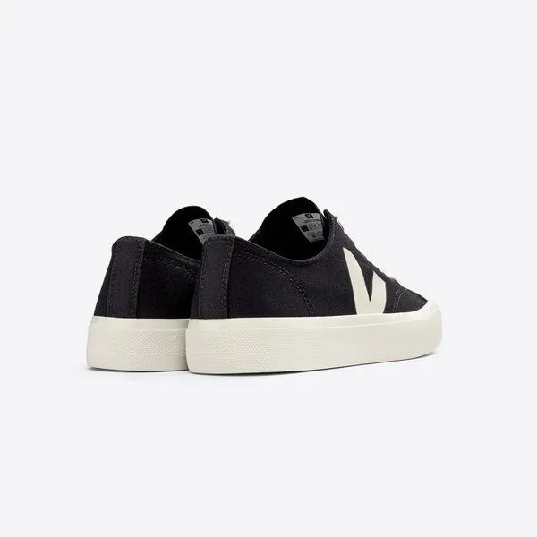 Veja Veja Sneaker Herren Vegan - Wata II Low Canvas, Schwarz (black pierre), – Produktbild 4 von 4