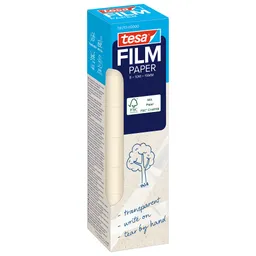 Tesa SE tesafilm PAPER, 10 m x 19 mm, transparent, 8 Rollen_ST – Produktbild 1 von 1