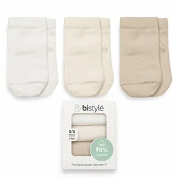 bistyle BISTYLE Baby Socken Premium 3er-Pack | 98 % Bio-Baumwolle | Weich & hautfreundlich – Produktbild 1 von 1