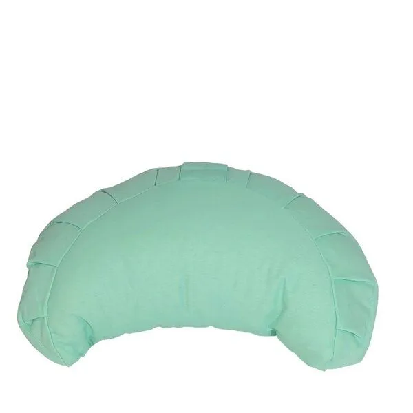 BAGHI BAGHI Meditationskissen Halbmond basic aus Bio-Baumwolle kbA - Sitzhöhe 12cm, Pistazie, – Produktbild 1 von 2