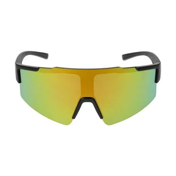 elasto elasto Sportbrille mit UV-Schutz - verspiegelte Fahrradbrille aus RPET, Schwarz, – Produktbild 2 von 4