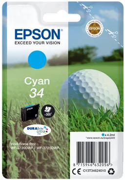 Epson Epson Tintenpatrone T3462/ 34 cyan – Produktbild 1 von 1
