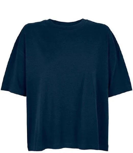 Sol's Sol's Damen Oversize T-Shirt aus Bio - Baumwolle, Navy (french), – Produktbild 2 von 4