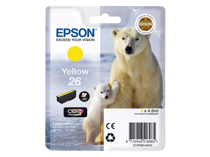 Epson Epson Tintenpatrone T2614/ 26 gelb – Produktbild 2 von 2