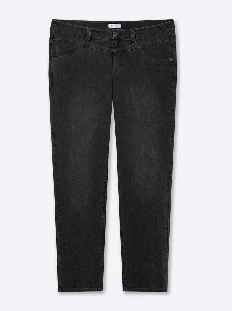 sheego Jeans anthrazit-grey-denim, Anthrazit-grey-denim, – Produktbild 1 von 2