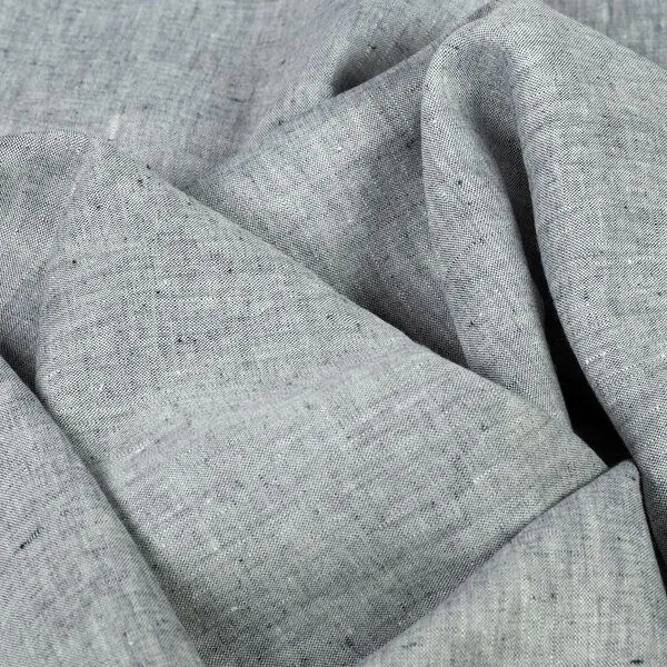 Vieböck Vieböck Feines Leinengewebe 100% Bioleinen in Pastellfarben (77,50€/m), Blaugrau (blau), – Produktbild 1 von 1