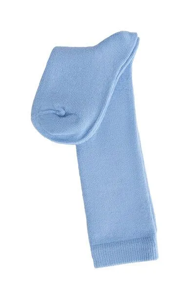 Leela Cotton Leela Cotton 2er oder 4er Pack Kinder Kniestrümpfe aus Bio-Baumwolle Strümpfe Kinder Socken, Hellblau, – Produktbild 1 von 2