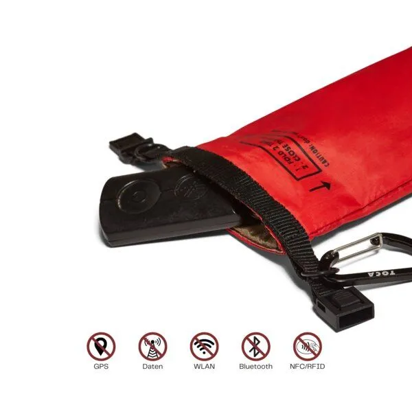 Toca Toca No Signal Sleeve KeyFob (Signalblocker für Autoschlüssel), Rot, – Produktbild 2 von 3