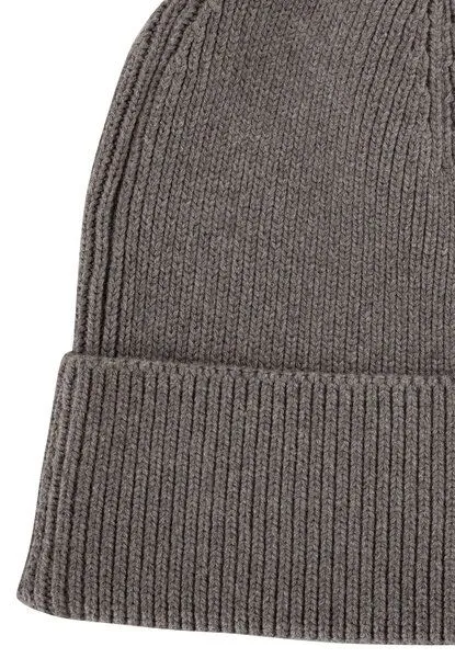 MELA MELA Rippstrick Mütze Style KALI aus 100% Bio-Baumwolle, Bear melange, – Produktbild 3 von 3