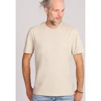 Life Tree Life-Tree Fairwear Organic Basic Shirt Men Burgundy / Ocre / Desert Dust beige, Natur, – Produktbild 1 von 1