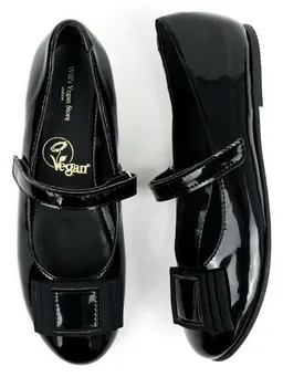 Will's Vegan Shop Will's Vegan Shop Kids Ballerinas Schwarz Mädchen – Produktbild 1 von 1