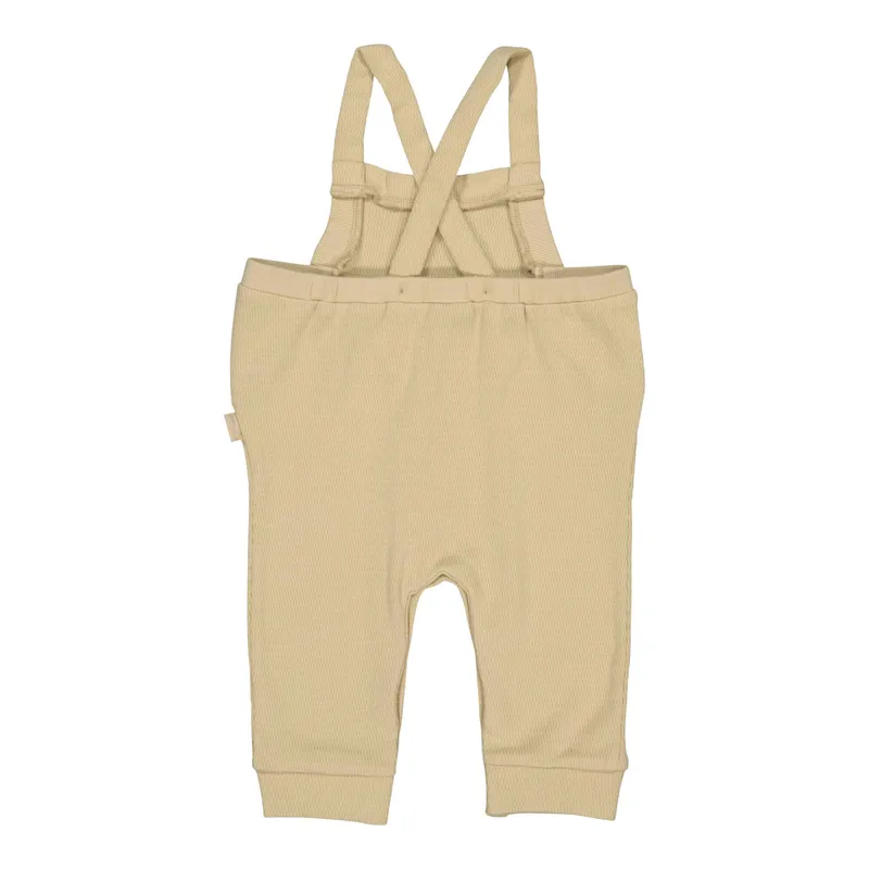 Levv Levv Sweat-Latzhose Struktur, Beige, – Produktbild 1 von 3