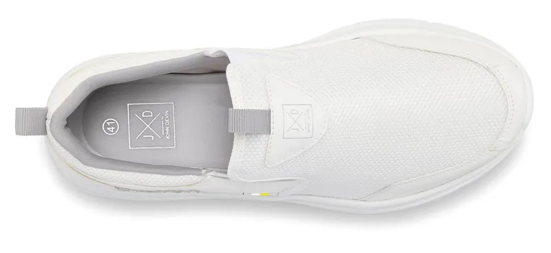 John Devin John Devin Freizeitschuh, Halbschuh, Slipper, Turnschuh, Slip-On-Sneaker Sneaker zum Reinschlüpfen Unisex VEGAN, Weiß, – Produktbild 3 von 5