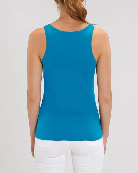 YTWOO YTWOO Damen Top aus Bio Baumwolle, nachhaltig & fair, viele Farben, Azurblau, – Produktbild 3 von 4