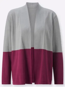 Witt Strickjacke malve-steingrau-gemustert – Produktbild 1 von 1