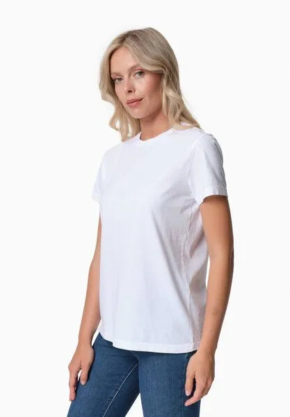 ORGANICATION ORGANICATION TENNUR | Basic T-Shirt aus Bio-Baumwolle, White, – Produktbild 3 von 4