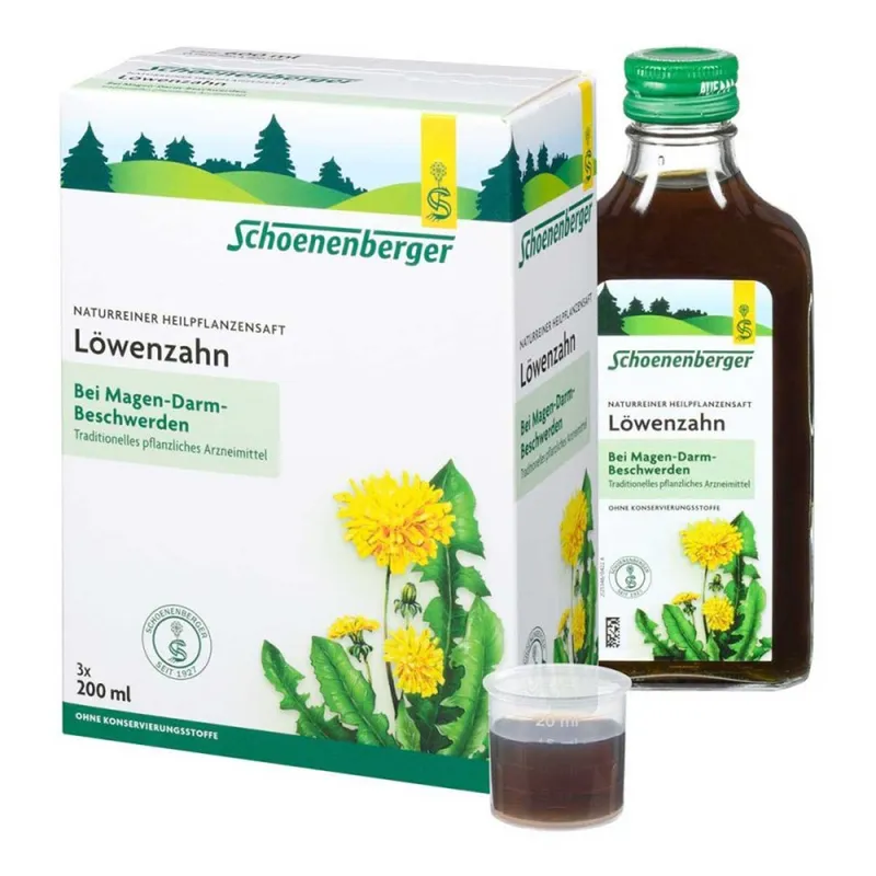 Schoenenberger Schoenenberger Naturreiner Heilpflanzensaft Löwenzahn – Produktbild 1 von 2