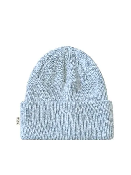 FUXBAU FUXBAU Merino Strickmütze, Eisblau, – Produktbild 3 von 4