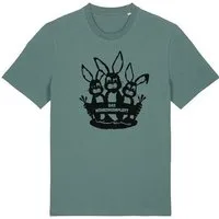 päfjes päfjes Das Hasen Möhrenkomplott - Fair Wear Männer/Unisex T-Shirt, Grün (green bay), – Produktbild 1 von 1