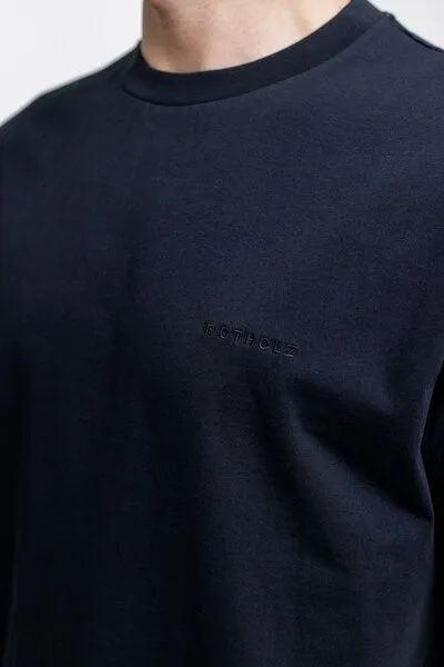 Rotholz Rotholz Logo T-Shirt aus Bio-Baumwolle, Schwarz, – Produktbild 3 von 8