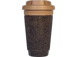 Kaffeebecher 350 ml, aus recyceltem Kaffeesatz, inkl. 1c Weiß-Aufdruck, coffee/nutmeg – Produktbild 1 von 1