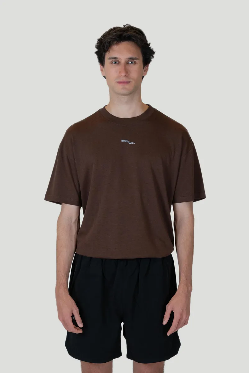 Boldwill Boldwill Herren vegan T-Shirt Walnussbraun, Braun, – Produktbild 1 von 1