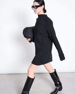 JAN N JUNE JAN 'N JUNE Strick-Minikleid LUNY mit Rollkragen GOTS – Produktbild 1 von 1