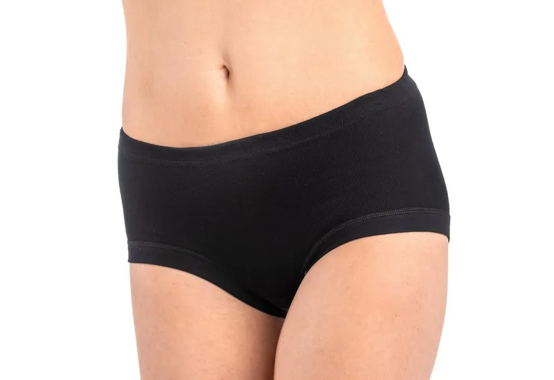 HERMKO Taillenslip 9114001 Bio-Baumwolle Maxi-Schlüpfer mit Tunnelzug Feinripp, Schwarz, – Produktbild 1 von 4