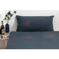 Hirschkind Hirschkind Bio-Kissenbezug 'PunkRock' dunkelgrau 80*40 cm – Produktbild 1 von 1