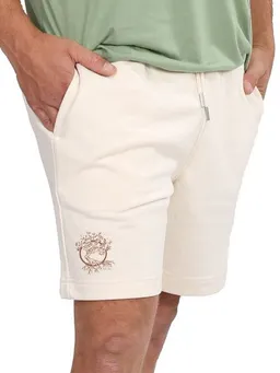 Life-Tree Life-Tree Jogger Shorts aus Biobaumwolle mit Logo Motiv Olive Unisex – Produktbild 1 von 1