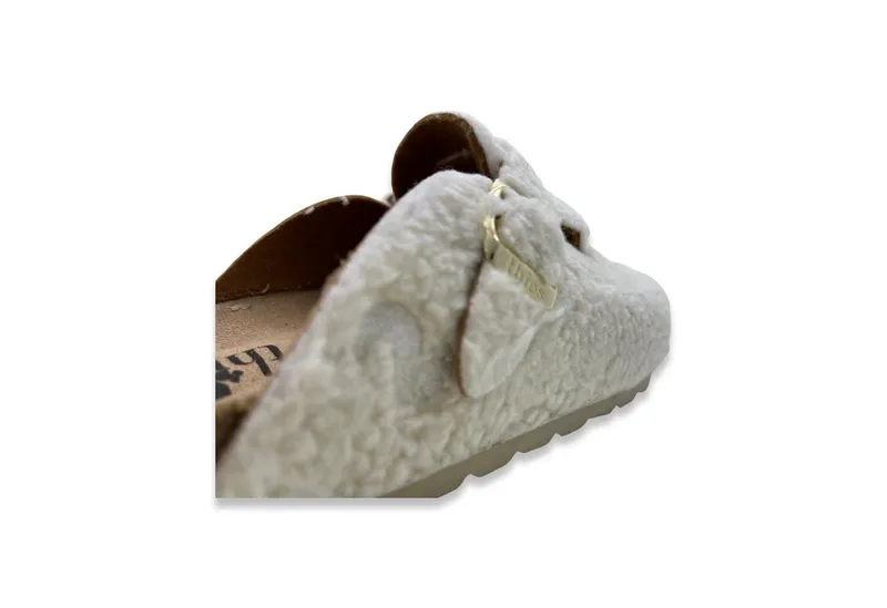 thies thies 1856 Eco Teddy Clog Vegan Clog, Weiß, – Produktbild 4 von 5