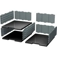 Exacompta Exacompta Schubladenbox-Basiselemente Modulodoc "ECOBlack", 363x305x135 mm, dunkelgrau – Produktbild 1 von 1
