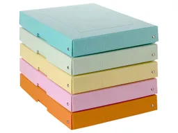 Falken 5 Falken Aufbewahrungsboxen "PureBox", 725 g/m², DIN A4, 4 cm Höhe, sortiert – Produktbild 1 von 1