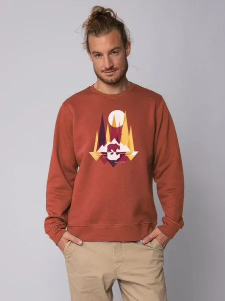 watapparel watapparel Sweatshirt Unisex Von Bären und Bergen, Heritage brown, – Produktbild 2 von 3
