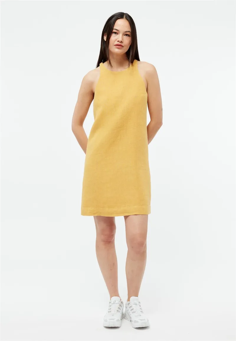 Givn Berlin Leinen Minikleid Modell: Yuna, Faded gold, – Produktbild 1 von 1