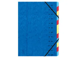 Exacompta Exacompta Ordnungsmappe mit 12 Fächern, blau DIN A4 – Produktbild 1 von 1